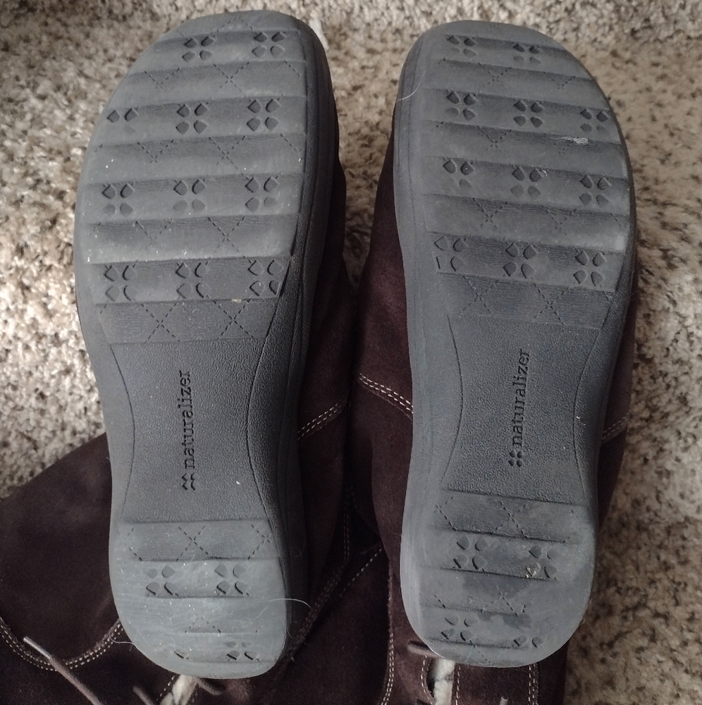 Naturalizer Fur Lined Leather Boots - Picture 13 of 15